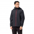 Jack Wolfskin Ganzjahresjacke Evandale (Hardshell, Kapuze, Regen- Wetterschutz) ebonygrau Herren